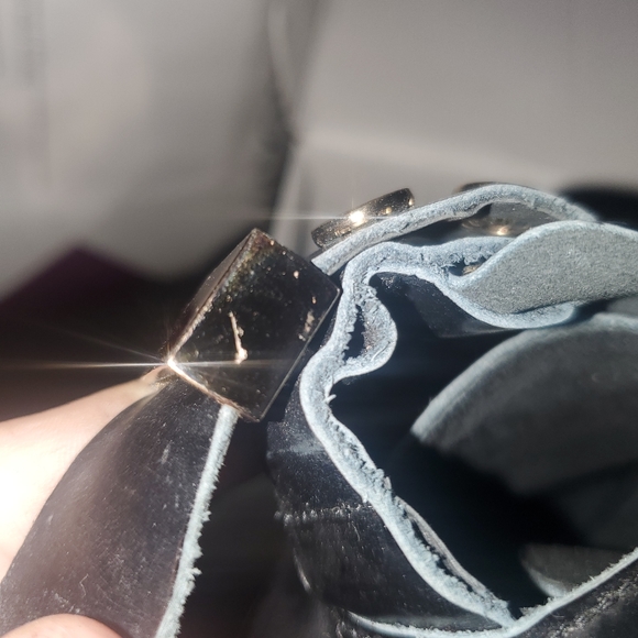 See by Chloe Leather Studded Stacked Heel Loafers RARE Black Colorway - Picture 10 of 12